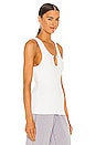 view 2 of 4 Barbell Tank in White