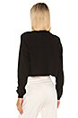 view 3 of 5 Stark Waffle Knit Cropped Turtleneck in Jet Black