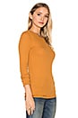 view 2 of 4 Long Sleeve Crew Neck Tee in Saffron