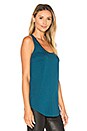 view 2 of 4 Scoop Neck Tank in Deep Topaz