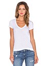 view 1 of 3 Short Sleeve V Neck Tee in White