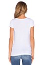 view 3 of 3 Short Sleeve V Neck Tee in White