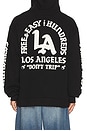 view 3 of 5 x Free And Easy Don't Trip Hoodie in Black