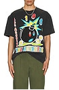 view 3 of 3 Santee Adam Tee in Washed Black