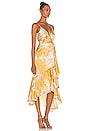 view 2 of 4 Sarita Wrap Dress in Sonet Print Golden