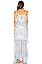 view 3 of 4 Positano Princess Maxi Dress in Cornflower & Ivory