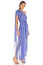 view 2 of 5 Crest One Shoulder Gown in Persian Jewel