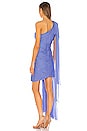view 4 of 5 Crest One Shoulder Gown in Persian Jewel