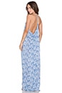 view 1 of 4 Kalapana Maxi Dress in Cream & Blue Batik