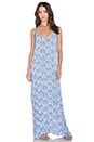 view 2 of 4 Kalapana Maxi Dress in Cream & Blue Batik