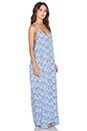 view 3 of 4 Kalapana Maxi Dress in Cream & Blue Batik