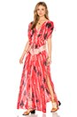 view 1 of 3 Audrey Dress in Polen Red & Black