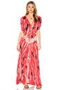 view 2 of 3 Audrey Dress in Polen Red & Black