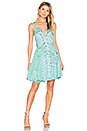 view 1 of 3 Geo Dress in Aqua & Grey Tie Dye