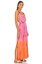 view 2 of 3 МАКСИ ПЛАТЬЕ MARILYN in Fuchsia & Rust Leo Ombre
