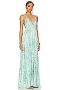 view 2 of 3 Gracie Maxi Dress Naturals in Teal Stone