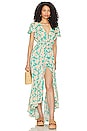 view 1 of 3 ROBE MAXI NEW MOON in Floral Teal