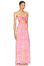 view 2 of 3 MAXIVESTIDO PUA in Pink Coral Tie Dye