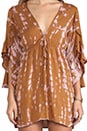 view 5 of 6 Lily Long Sleeve Mini Dress in Fawn Abstract