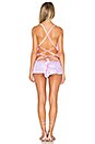 view 4 of 4 Angel Romper in Pink Violet Deep Sea