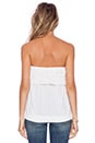 view 3 of 3 Kahala Strapless Banded Bottom Crinkle Top in White