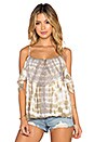 view 1 of 3 Somerset Top in Beige Tie Dye