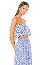 view 2 of 4 Flutter Crop Top in Fan Shells Blue