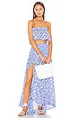 view 4 of 4 Flutter Crop Top in Fan Shells Blue
