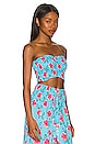 view 2 of 4 Hollie Sleeveless Top in Aloha Floral Turquoise
