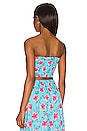 view 3 of 4 Hollie Sleeveless Top in Aloha Floral Turquoise