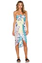 view 1 of 3 Sarong in Teal, Yellow & Pink