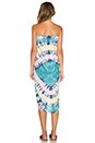 view 3 of 3 Sarong in Teal, Yellow & Pink