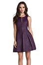 view 1 of 6 Cobra Jacquard Sleeveless Dress in Purple