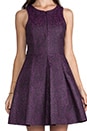 view 5 of 6 Cobra Jacquard Sleeveless Dress in Purple