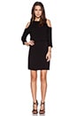 view 4 of 4 Savanna Cut Out Shoulder Dress in Black