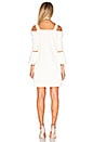 view 3 of 3 Off Shoulder Lantern Sleeve Dress in Ivory