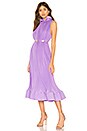 view 1 of 3 Sleeveless Belted Dress in Lavender
