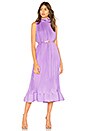 view 2 of 3 Sleeveless Belted Dress in Lavender