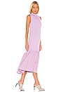 view 2 of 4 Modern Drape Sculpted Drape Midi Dress in Mulberry