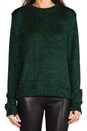 view 4 of 5 Chunky Lurex Sweater in Emerald