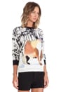view 2 of 4 Forest Bear Print Sweater in Cream Multi