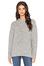 view 1 of 3 Oversized Long Sleeve Pullover in Light Grey