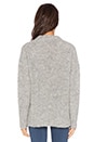 view 3 of 3 Oversized Long Sleeve Pullover in Light Grey