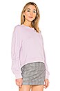 view 2 of 4 Sculpted Sleeve Sweatshirt in Lavender