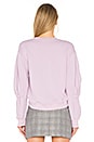 view 3 of 4 Sculpted Sleeve Sweatshirt in Lavender