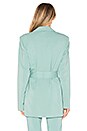 view 4 of 5 Oversized Tuxedo Blazer in Egg Blue