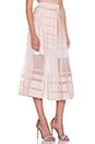 view 2 of 3 Striped Organza Skirt in Shell