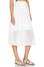view 2 of 4 Sunray Pleated Skirt in Ivory