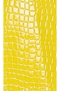 view 5 of 5 Croc Embossed Patent Mini Skirt in Yellow