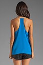 view 2 of 3 Solid Silk Cami in Marine Blue